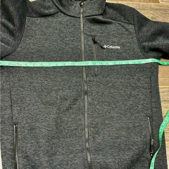 ⭐️EUC⭐️ Men’s Columbia Full Zip Sweater Jacket in Black Heather - Size Medium - Picture 7 of 11
